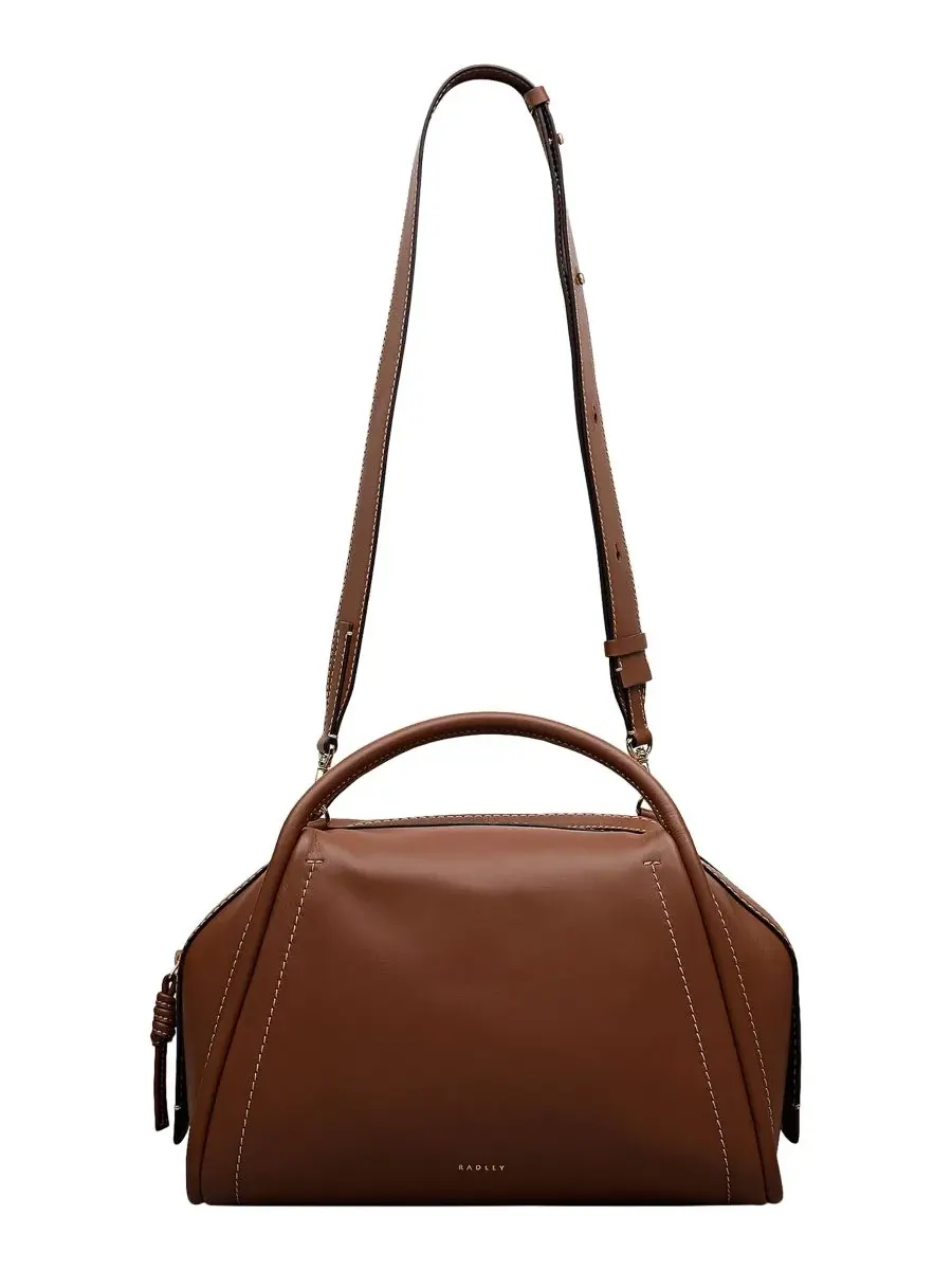 Сумка-мессенджер Golborne Medium Ziptop Grab Satchel Bag Radley London — изображение 1 из 4, коричневый