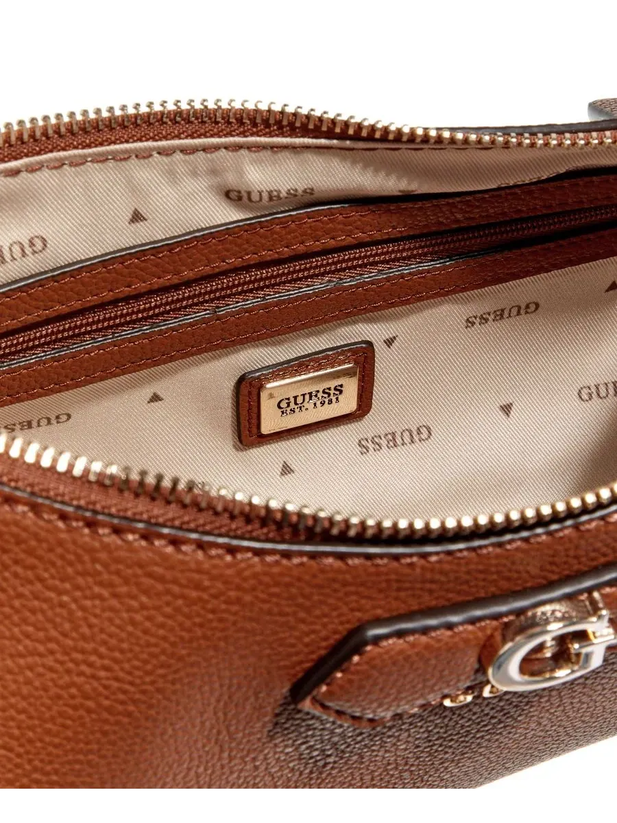 Сумка через плечо средняя Suzy Medium Shoulder Handbag GUESS — изображение 3 из 4, коричневый