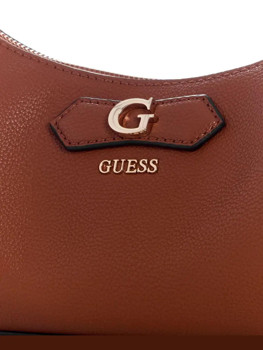 Сумка через плечо средняя Suzy Medium Shoulder Handbag GUESS — изображение 4 из 4, коричневый