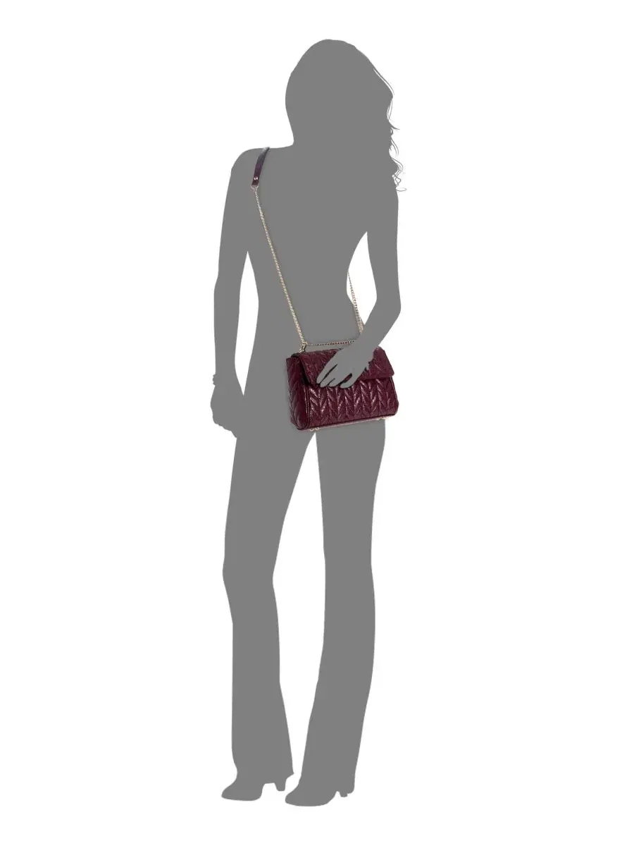 Сумка через плечо Stacey Flap Small Convertible GUESS — изображение 3 из 4, фиолетовый
