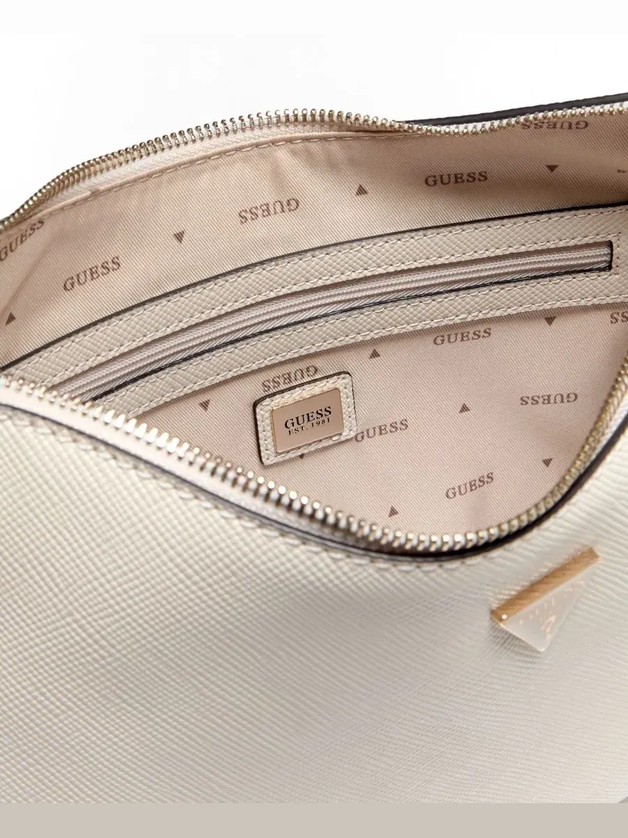 Сумка через плечо Danielle Small Zip-Top Shoulder Handbag GUESS — изображение 3 из 5, кость