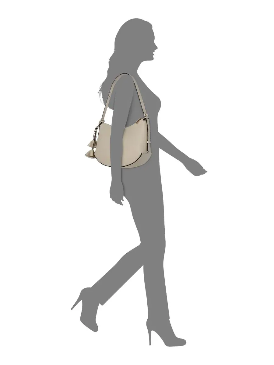 Сумка через плечо Danielle Small Zip-Top Shoulder Handbag GUESS — изображение 5 из 5, кость