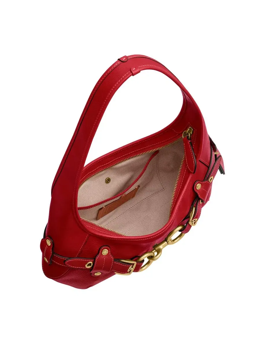 Сумка-шопер COACH Belted Ergo Leather Medium Shoulder Handbag, Brass/Poppy — изображение 4 из 6
