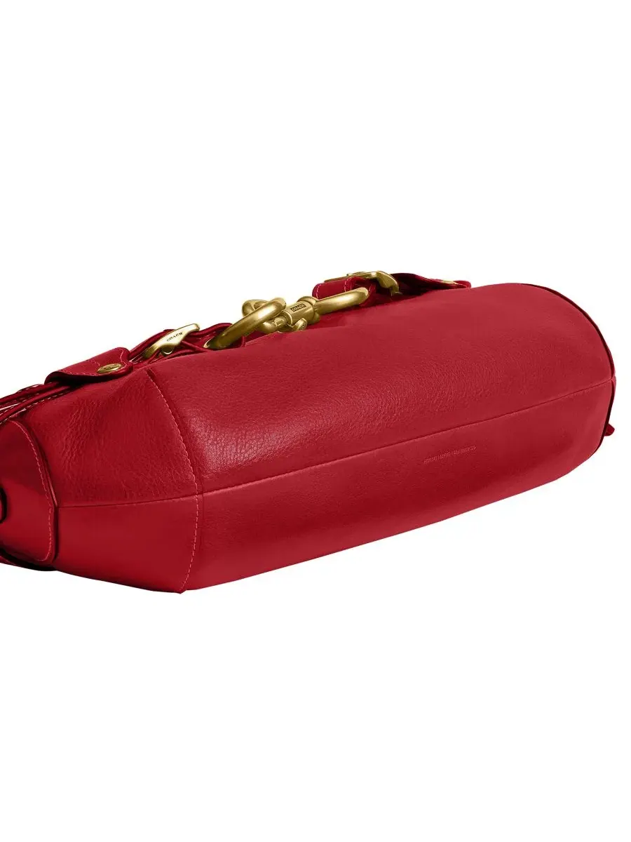 Сумка-шопер COACH Belted Ergo Leather Medium Shoulder Handbag, Brass/Poppy — изображение 6 из 6