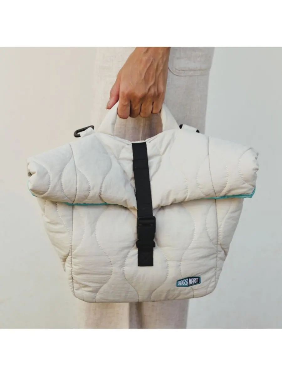 Ланч-сумка Walker Roll Top с регулируемым плечевым ремнем, цвет мандариновый BAGSMART — 10