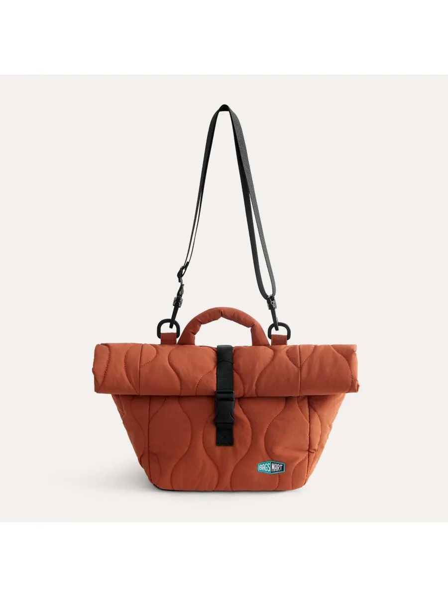 Ланч-сумка Walker Roll Top с регулируемым плечевым ремнем, цвет мандариновый BAGSMART — оранжевый
