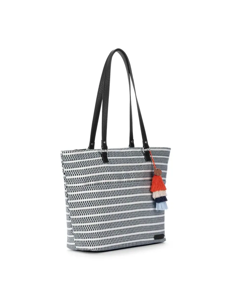Сумка-шопер Banyan Tote Sakroots — изображение 2 из 3, черный белый