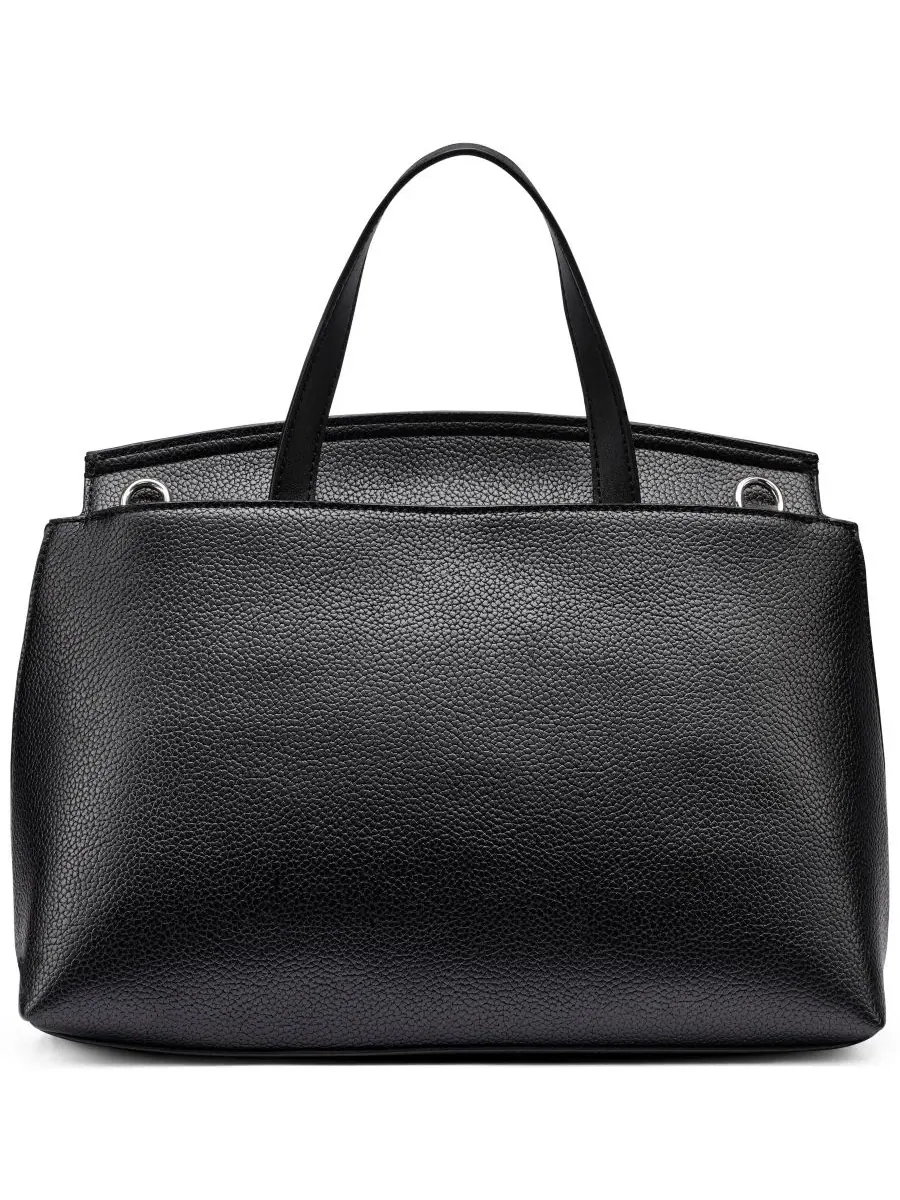 Сумка-сатчел средняя Arabella Medium Satchel Calvin Klein — изображение 2 из 8, черный/серебристый