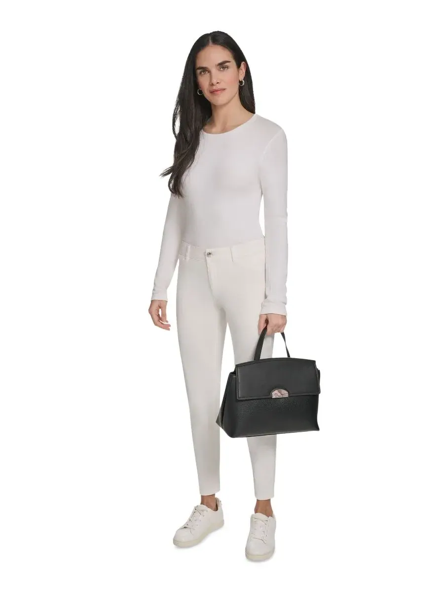 Сумка-сатчел средняя Arabella Medium Satchel Calvin Klein — изображение 8 из 8, черный/серебристый