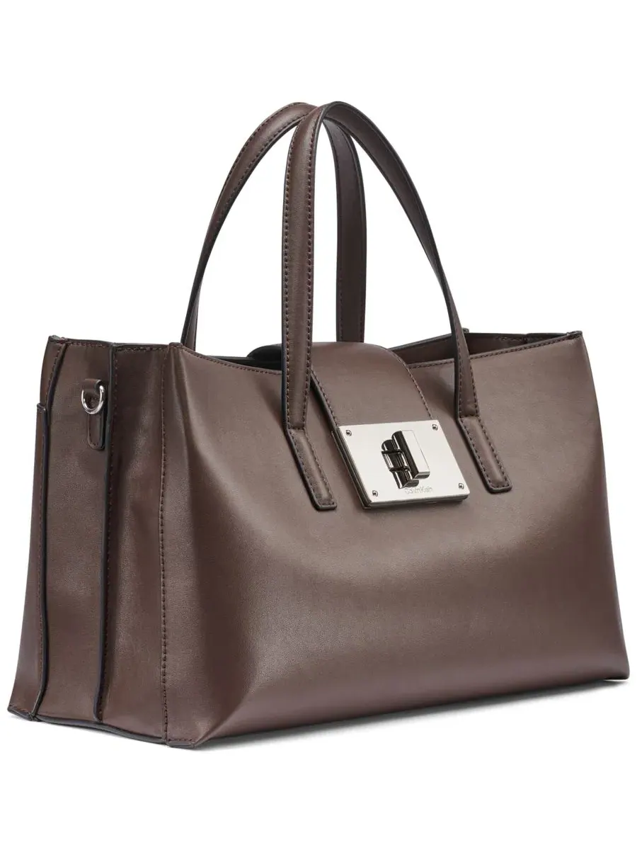 Средняя сумка-шоппер Saige Medium Satchel Handbag Calvin Klein — изображение 4 из 9, ява