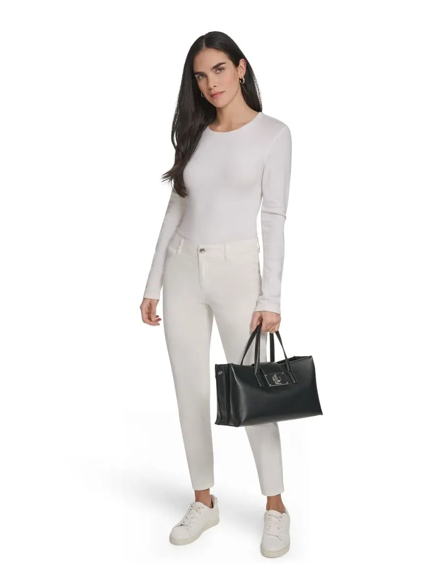 Средняя сумка-шоппер Saige Medium Satchel Handbag Calvin Klein — изображение 7 из 9, ява