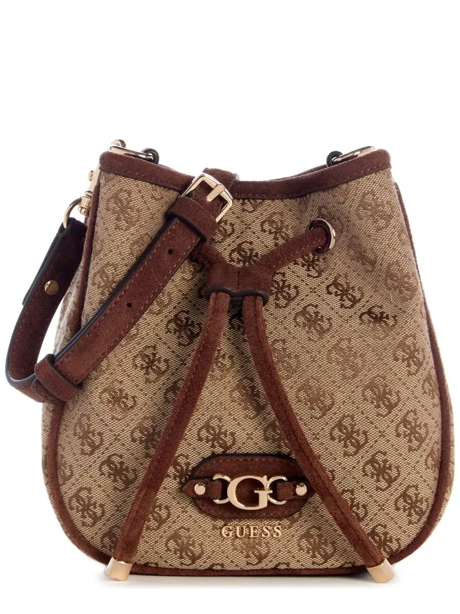 Сумка-ведро с завязкой Samantha Small Drawstring Bucket Handbag GUESS — 1