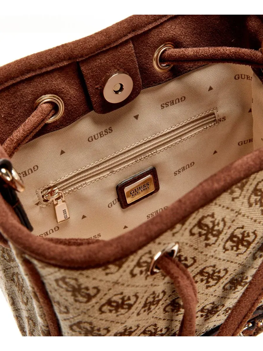 Сумка-ведро с завязкой Samantha Small Drawstring Bucket Handbag GUESS — 3