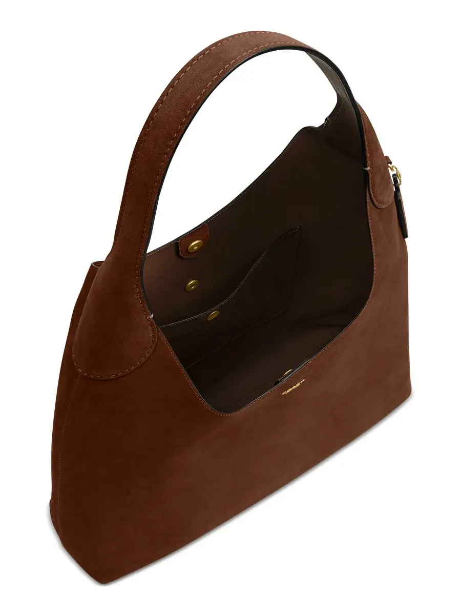 Сумка-хобо Coach Shoulder Brooklyn 39 — изображение 4 из 7, коричневый