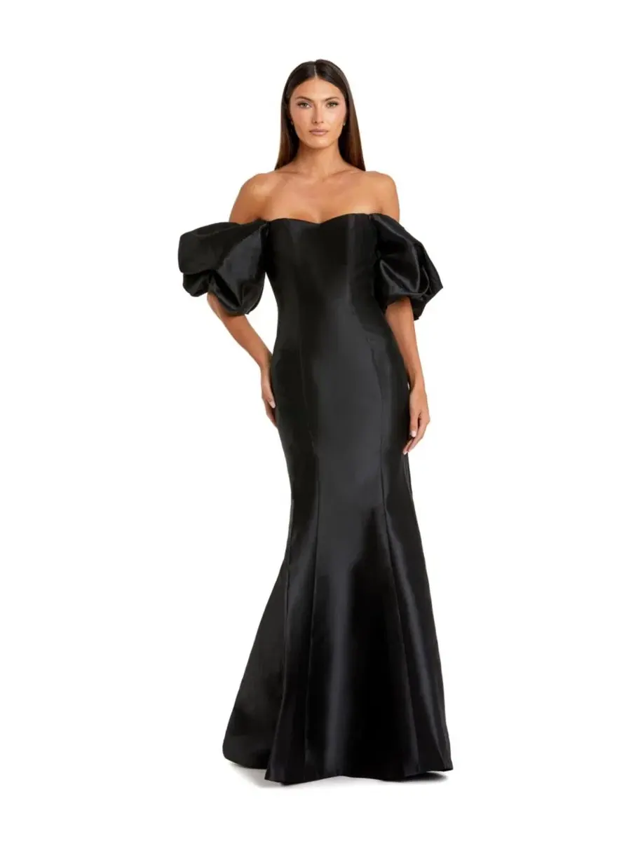 Вечернее платье с открытыми плечами и пышными рукавами, модель Petite Sweetheart Off The Shoulder