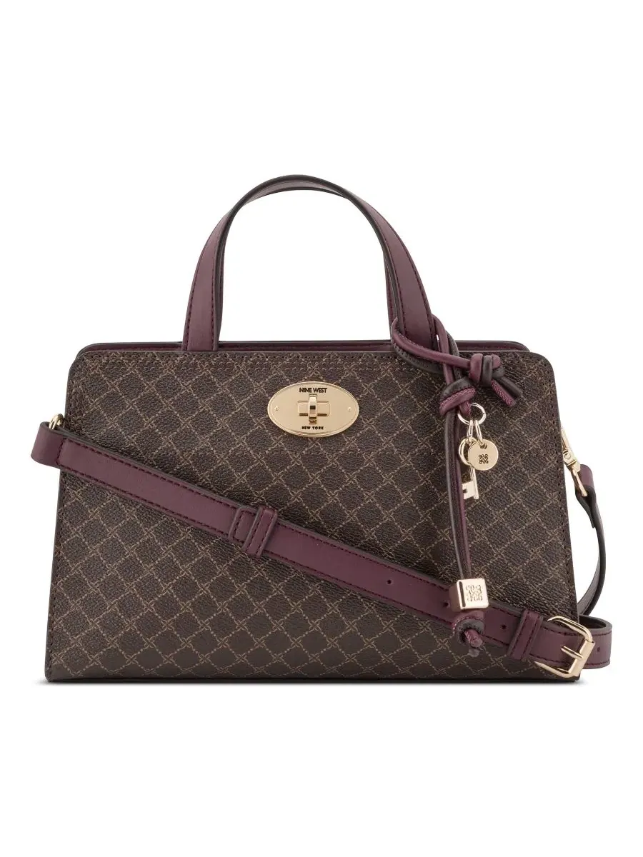 Небольшая сумка через плечо с регулируемым ремнем Khora Small Top Handle Satchel Nine West