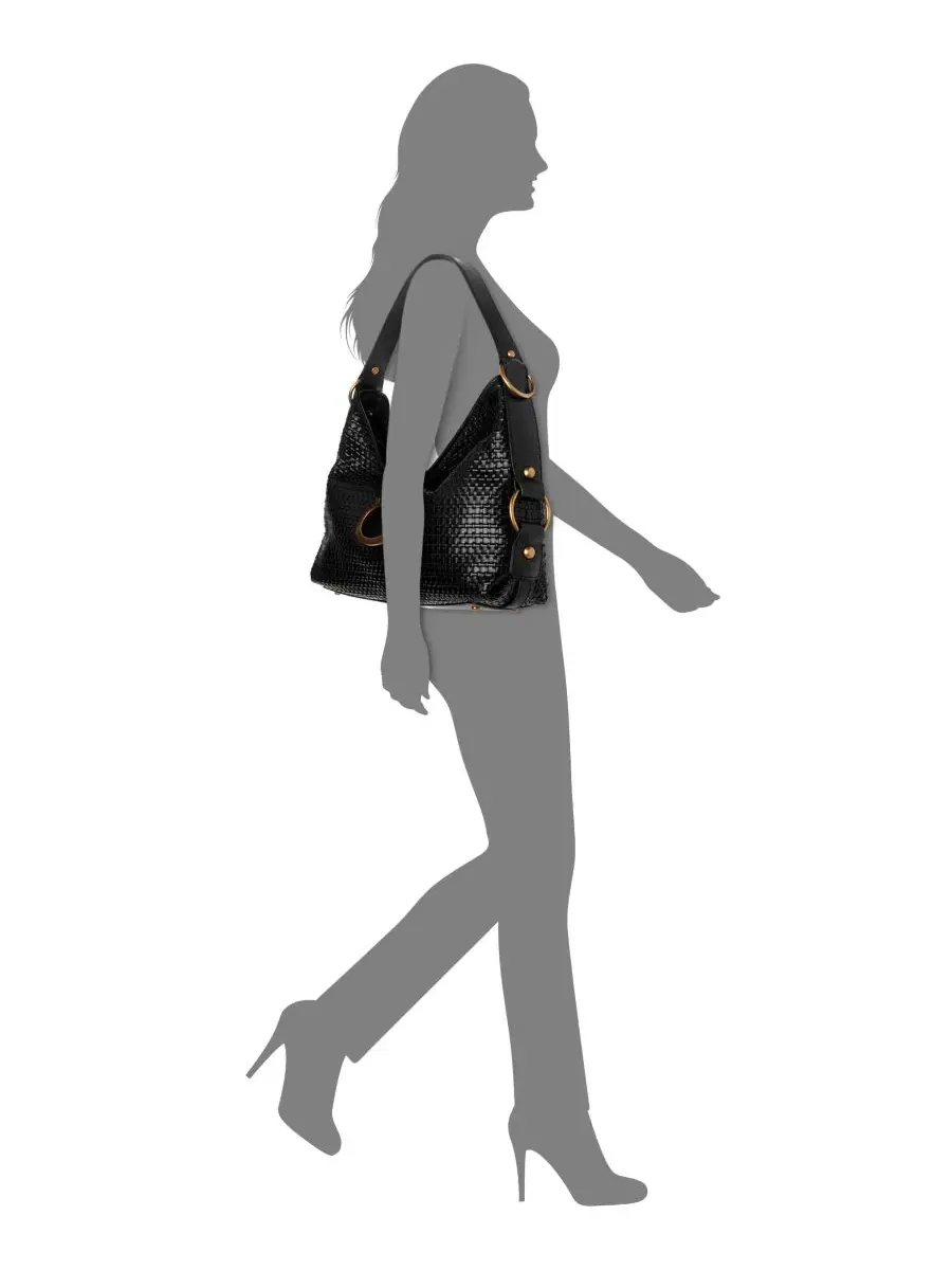 Сумка через плечо Camden Large Shoulder Handbag GUESS — изображение 4 из 4, черный