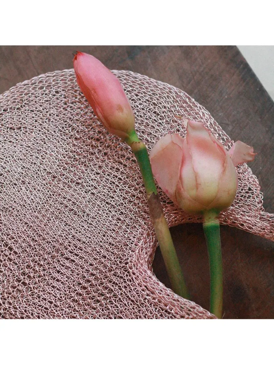 Сумка-шопер The Sol Mesh Wire Tote Bag Brunna.co — изображение 5 из 7, розовый