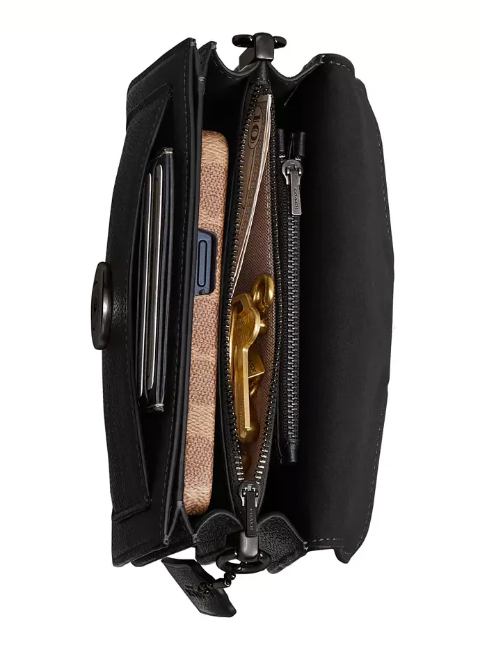 Миниатюрная сумка через плечо Tabby COACH — изображение 5 из 7, черный