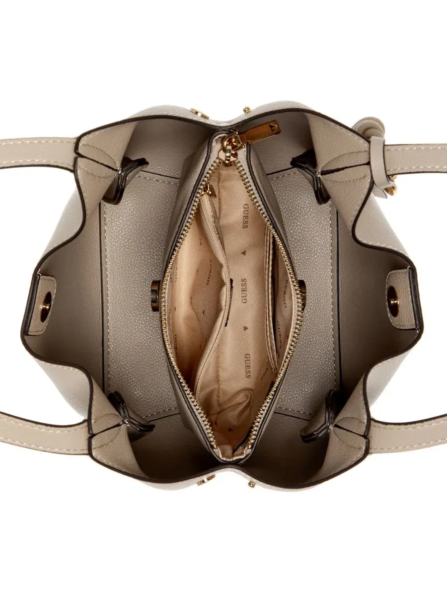 Сумка-ведро Melody Small Bucket Handbag GUESS — изображение 4 из 4, коричневый