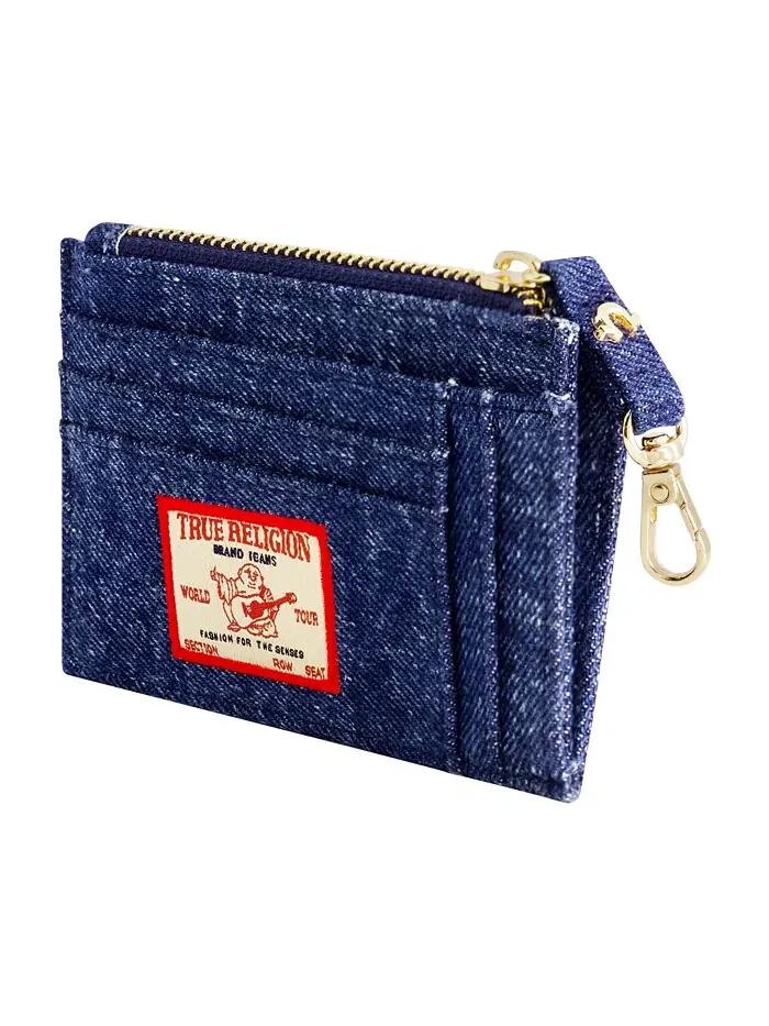 Картхолдер True Religion на молнии — изображение 3 из 3, синий