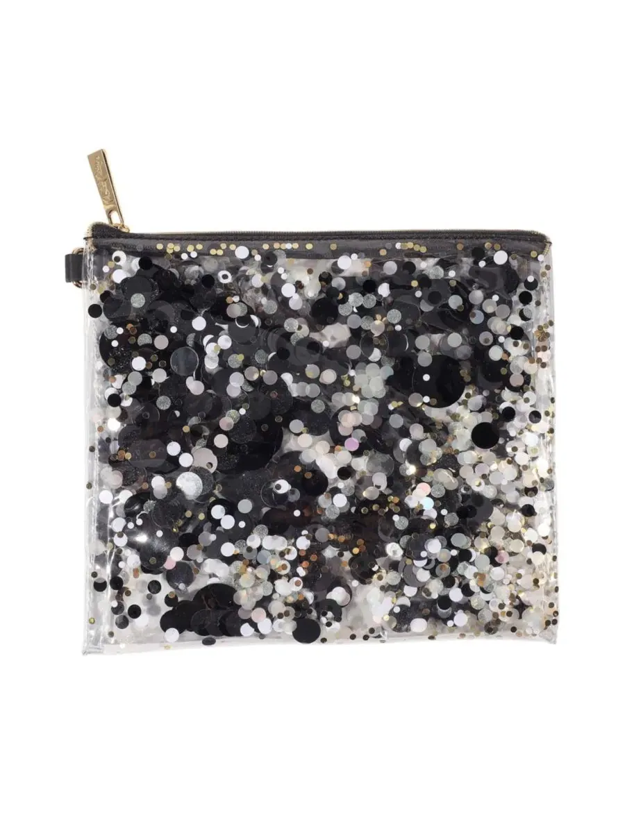 Packed Party Косметичка Spirit Squad Confetti Everything Pouch для женщин (черная) — черный
