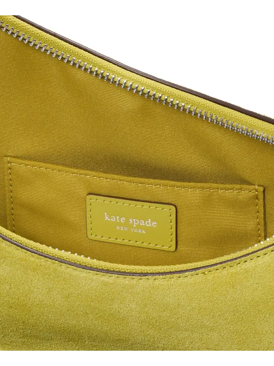 Небольшая кроссбоди-сумка Duo Suede kate spade new york — изображение 11 из 15, зеленый