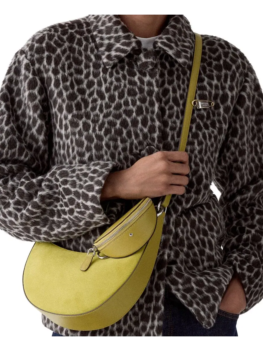 Небольшая кроссбоди-сумка Duo Suede kate spade new york — изображение 15 из 15, зеленый