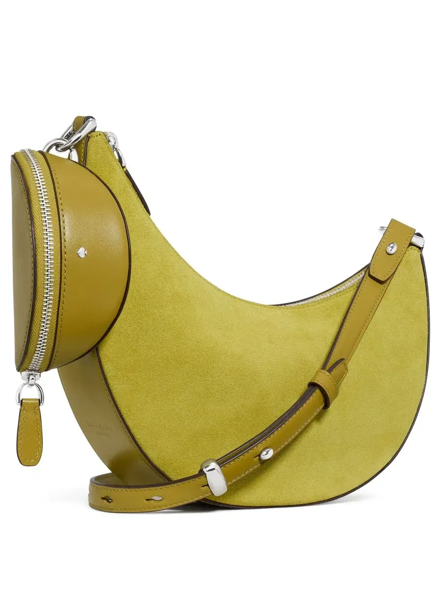 Небольшая кроссбоди-сумка Duo Suede kate spade new york — изображение 4 из 15, зеленый