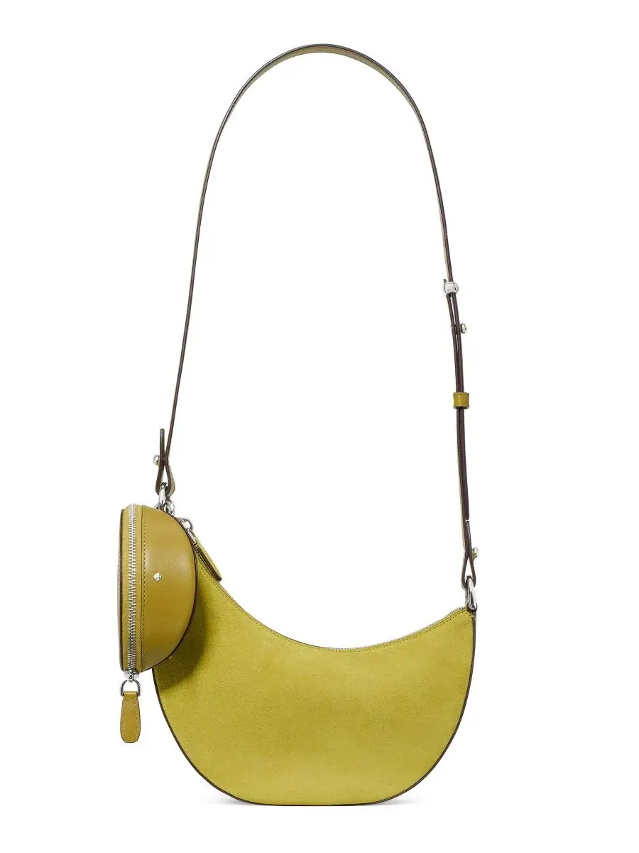 Небольшая кроссбоди-сумка Duo Suede kate spade new york — изображение 6 из 15, зеленый
