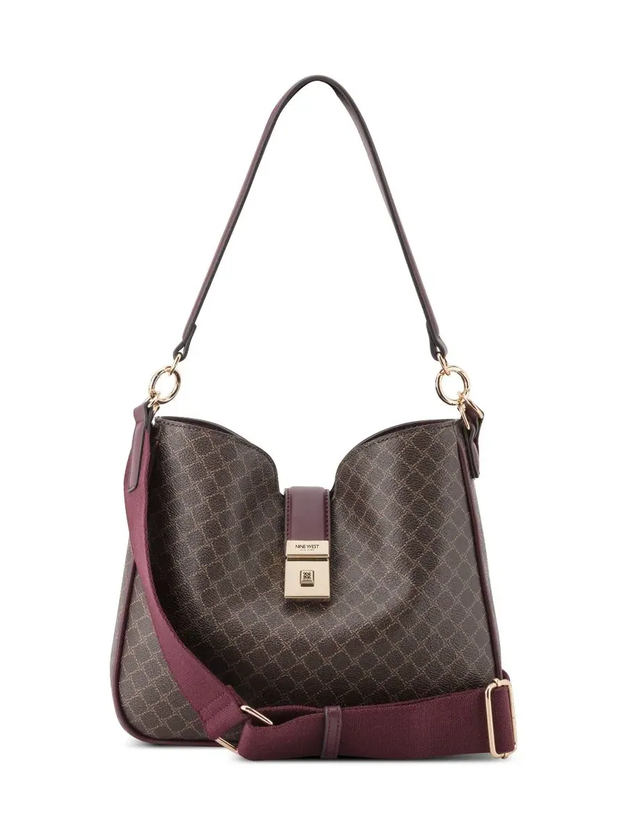 Сумка-хобо с регулируемым ремнем, Monette Convertible Small Nine West