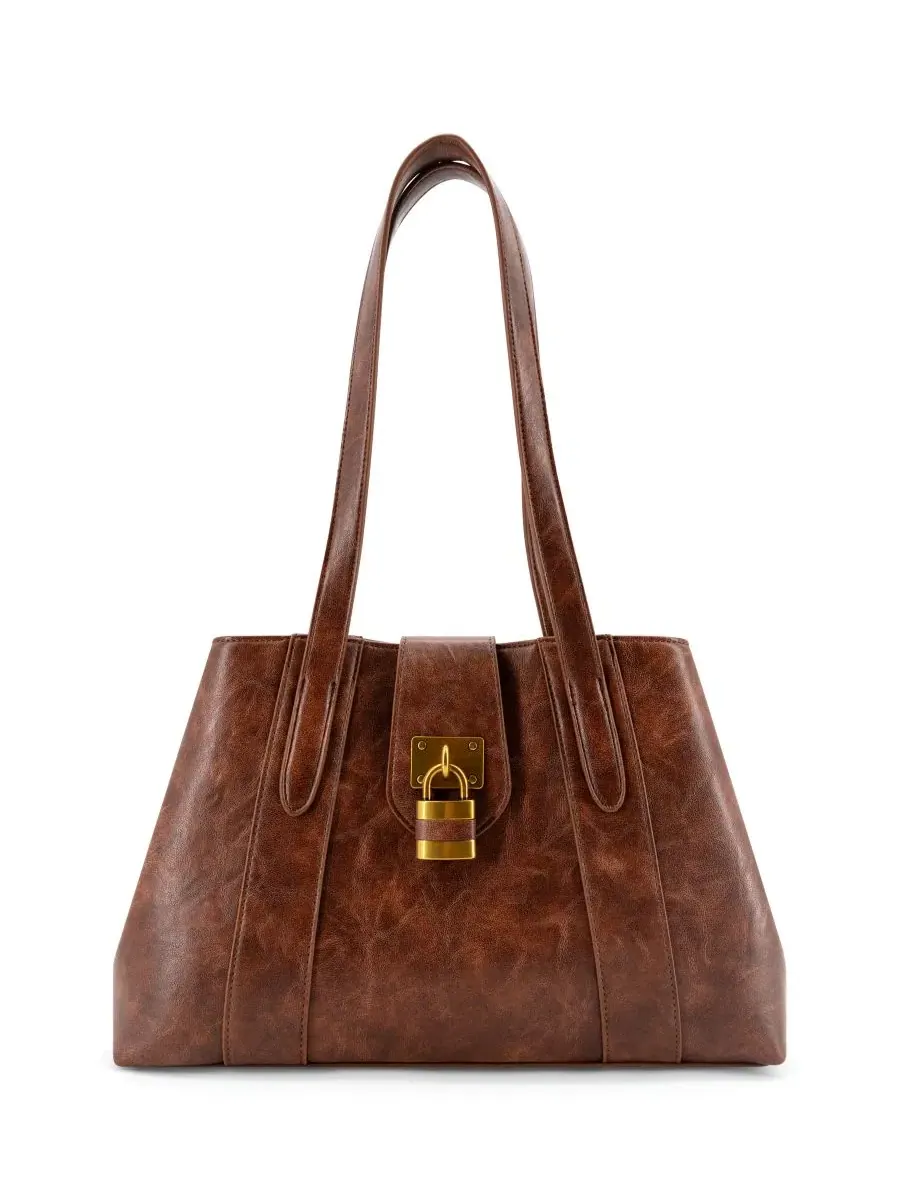 Сумка-шопер с замком Fiora Signature Lock Medium Satchel LIKE DREAMS