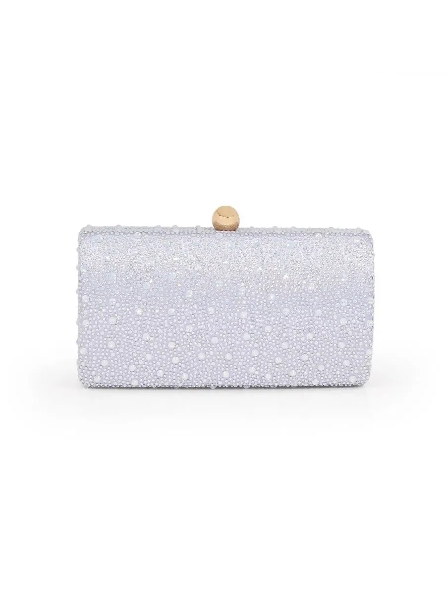 Вечерний клатч-минаудиер с кристаллами Heather Opal Jewel Badgley Mischka