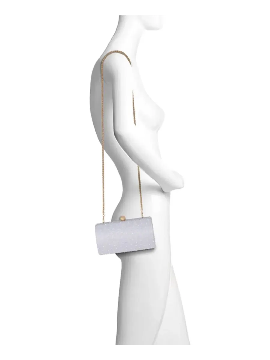 Вечерний клатч-минаудиер с кристаллами Heather Opal Jewel Badgley Mischka — изображение 4 из 5, синий