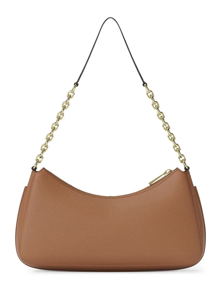 Сумка женская средняя клатч 100% кожа Michael Kors Nolita Chain Pouchette Luggage Gold — изображение 2 из 6, золотистый