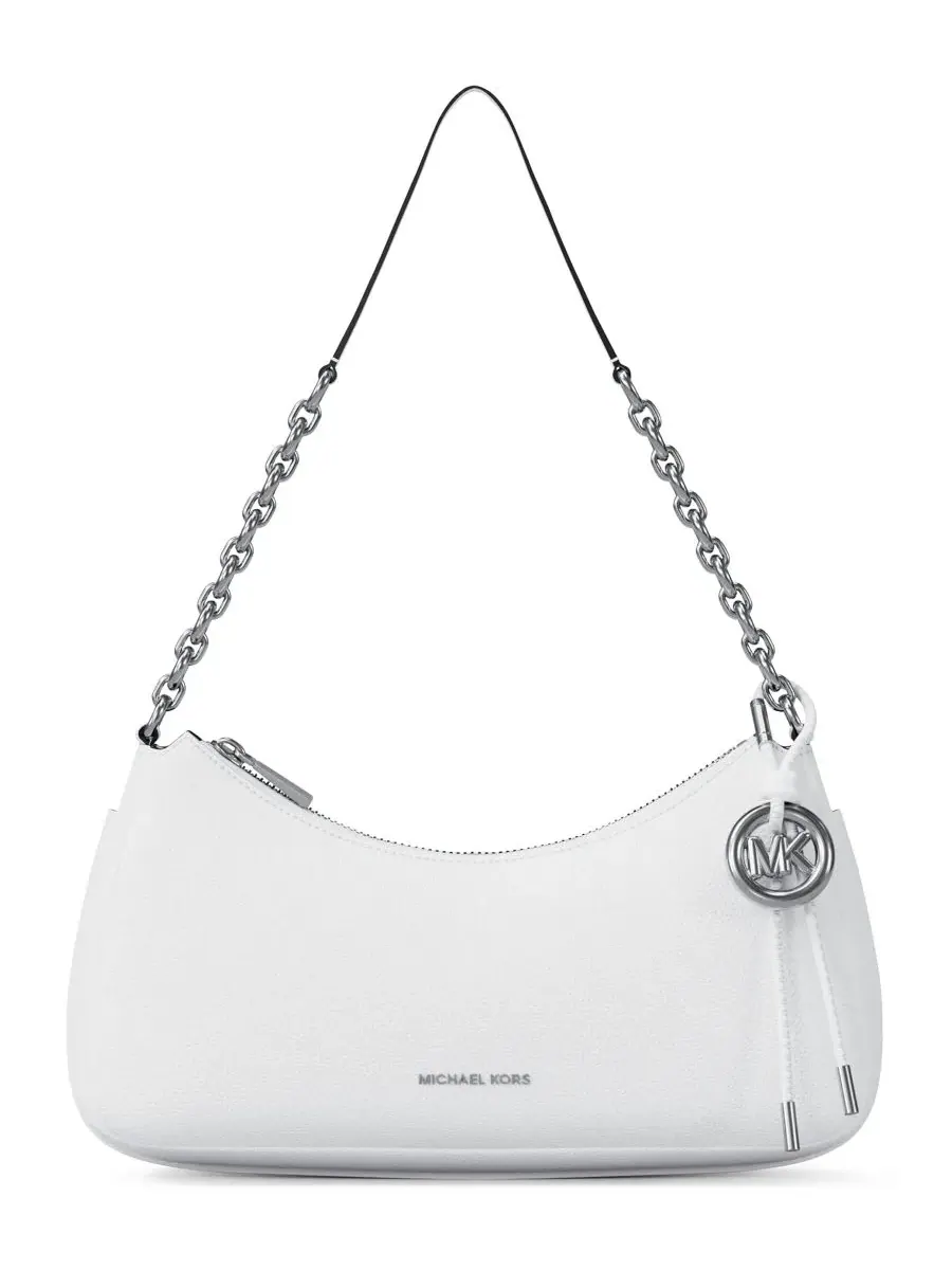 Сумка женская средняя клатч кожа (100% натуральная) Michael Kors Nolita Chain Pouchette — изображение 1 из 5, белый