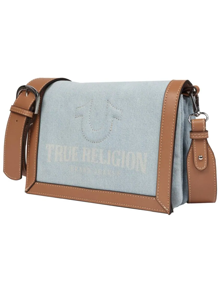 Сумка через плечо с несколькими отделениями True Religion — изображение 3 из 6, светлый синий