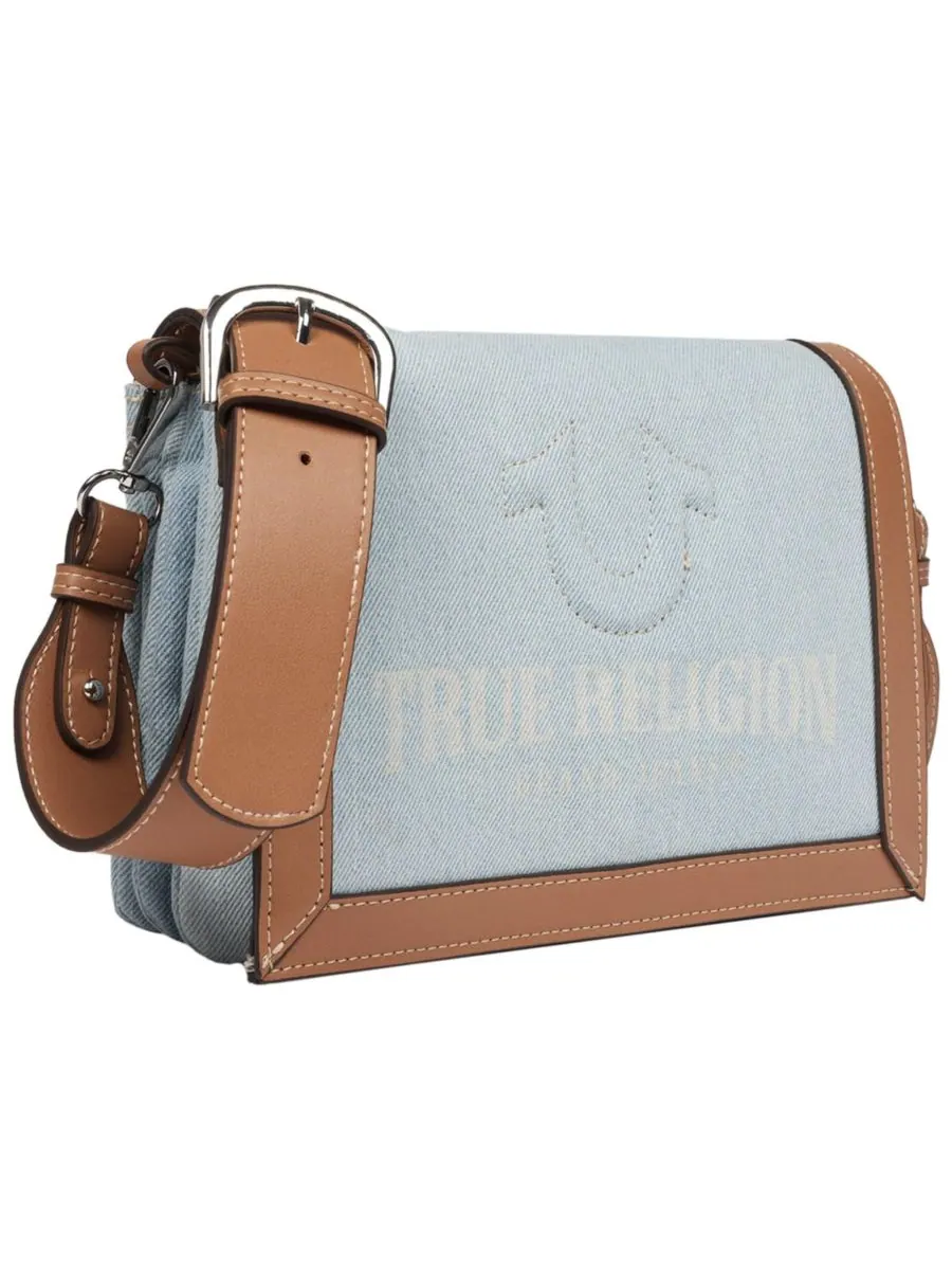 Сумка через плечо с несколькими отделениями True Religion — изображение 6 из 6, светлый синий
