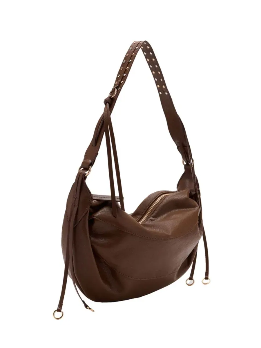 Небольшая сумка через плечо с бахромой, Oval Shoulder Bag MANGO