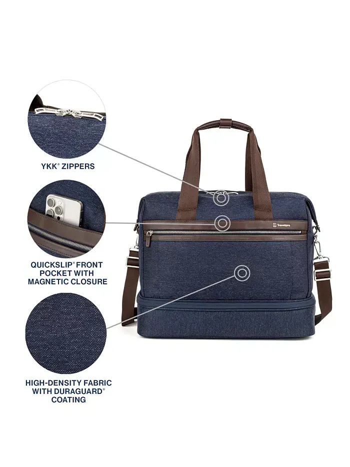 Сумка Platinum Elite Drop-Bottom Weekender Travelpro — изображение 11 из 12, темно-синий