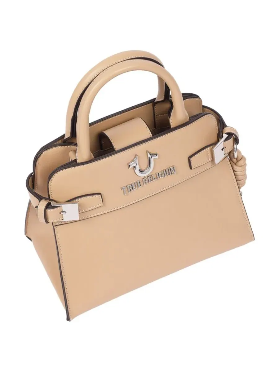 Сумка-шопер с поясным акцентом, Beckham Belted Tote True Religion — изображение 4 из 6, бежевый