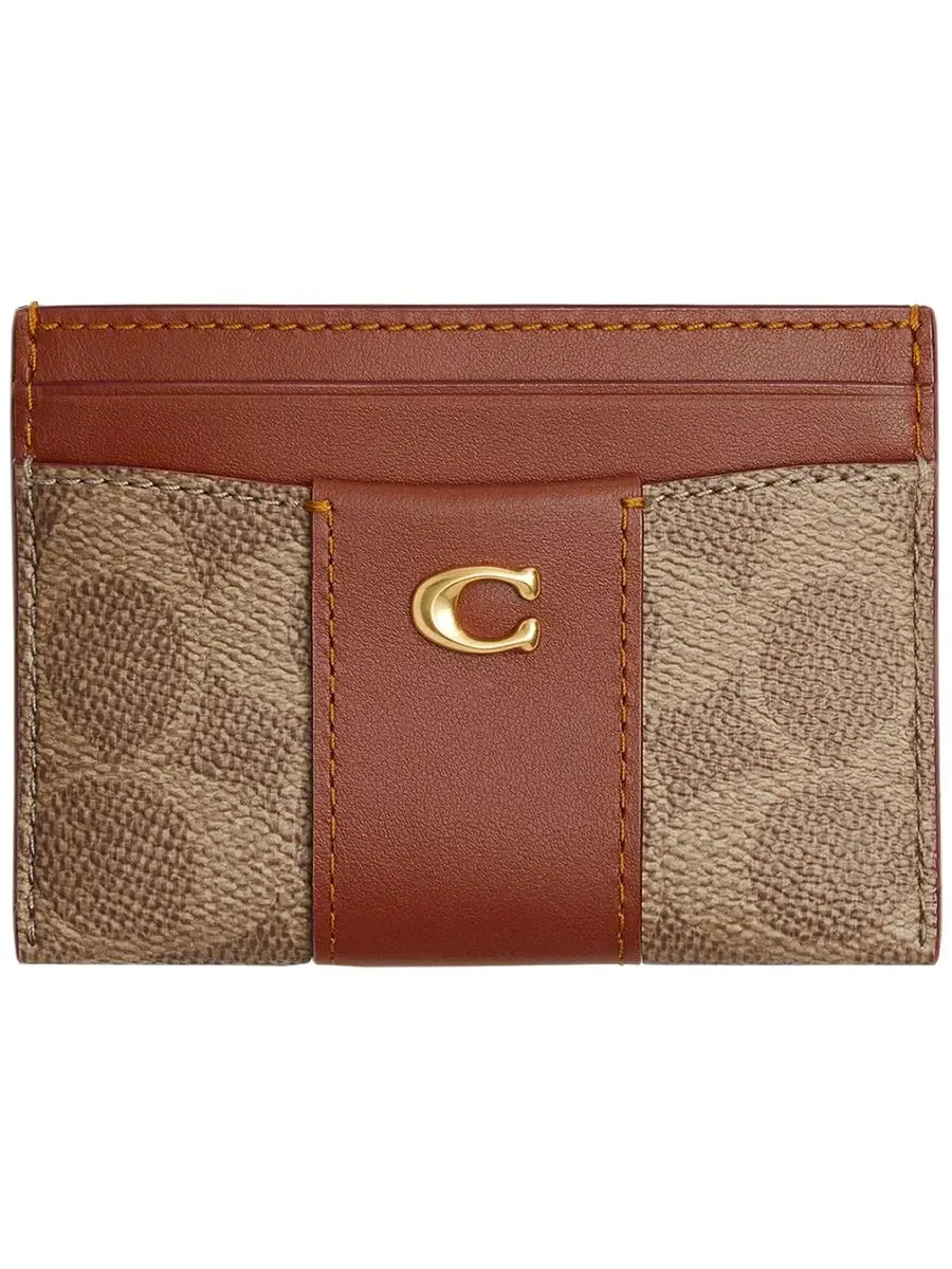 Карточный футляр Signature Essential из холста с покрытием COACH