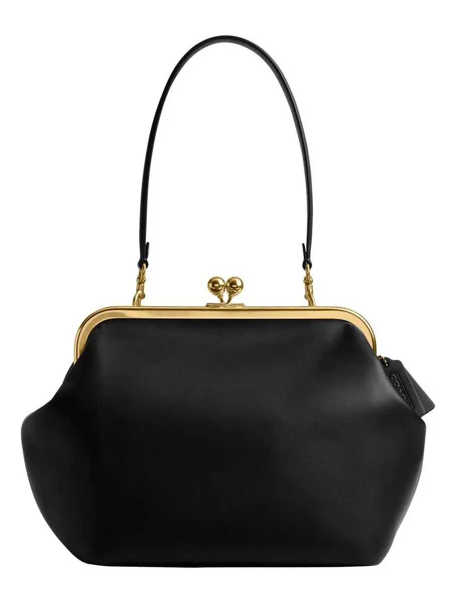 Сумка Kisslock Medium Leather Frame Bag 27 Coach