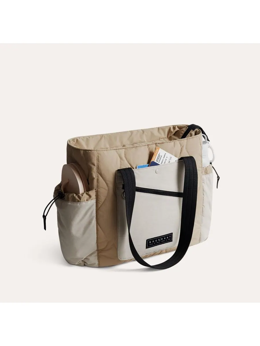 Сумка-тоут Vega 23L Featherlight Moss BAGSMART — изображение 2 из 5, бежевый
