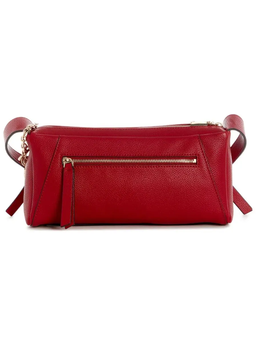 Компактная кроссбоди-сумка Devon Small Crossbody GUESS — изображение 2 из 4, вишня