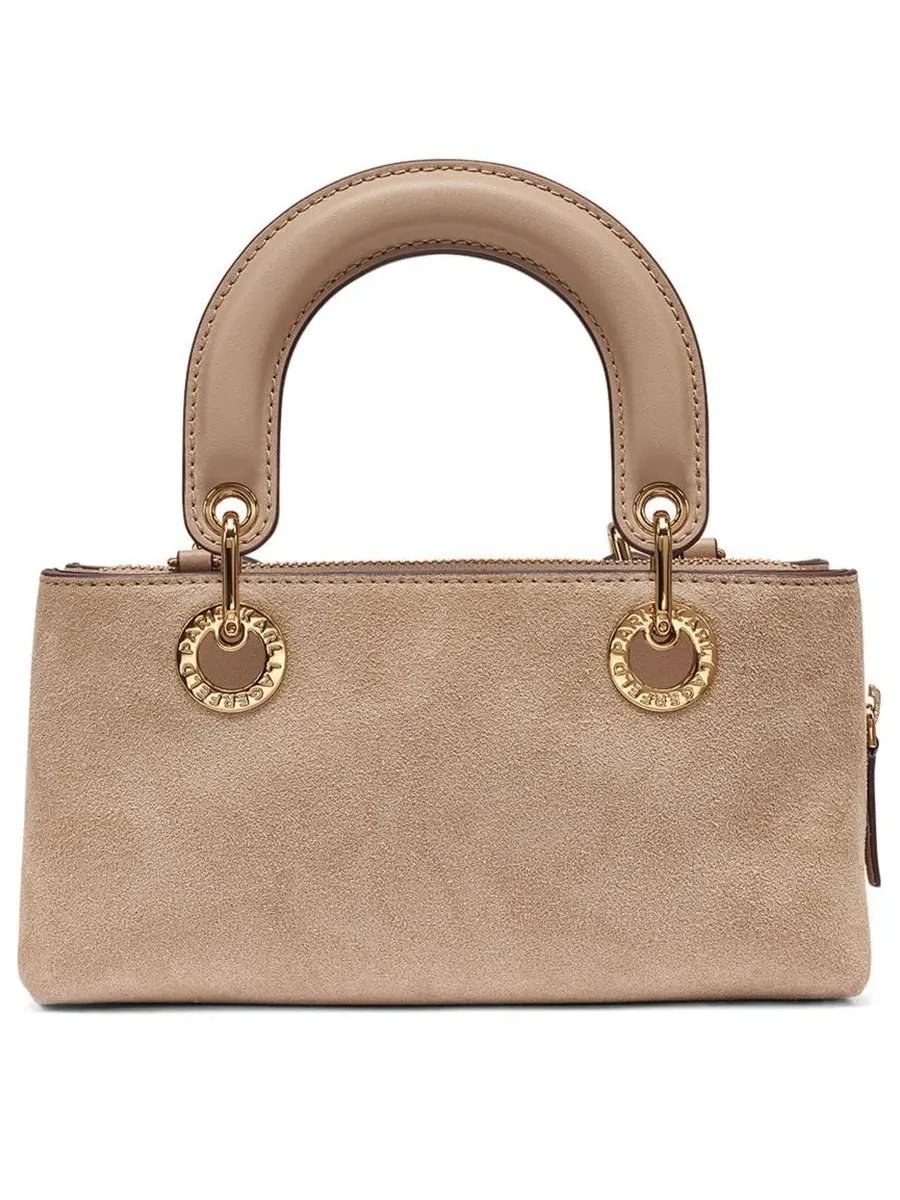 Сумка через плечо с цепочкой, 100% кожа, Benoite Suede Small Shoulder Handbag KARL LAGERFELD PARIS — изображение 2 из 5