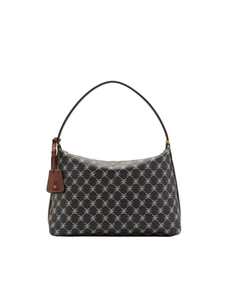 Небольшая сумка через плечо с принтом, модель Small Logo Shoulder Bag MANGO — изображение 3 из 4, темно-синий