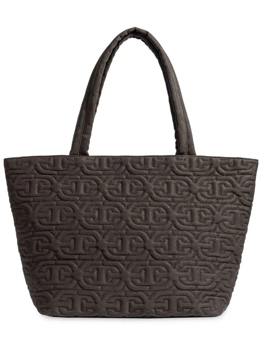 Стеганая сумка-шопер Ethyl Top-Zip East West Tote Sam Edelman — изображение 2 из 6, шоколад
