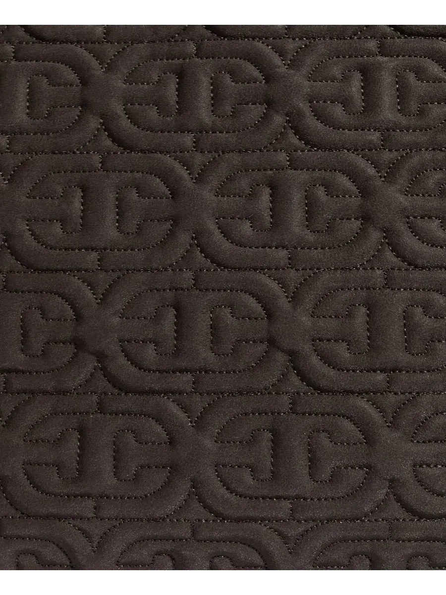 Стеганая сумка-шопер Ethyl Top-Zip East West Tote Sam Edelman — изображение 6 из 6, шоколад