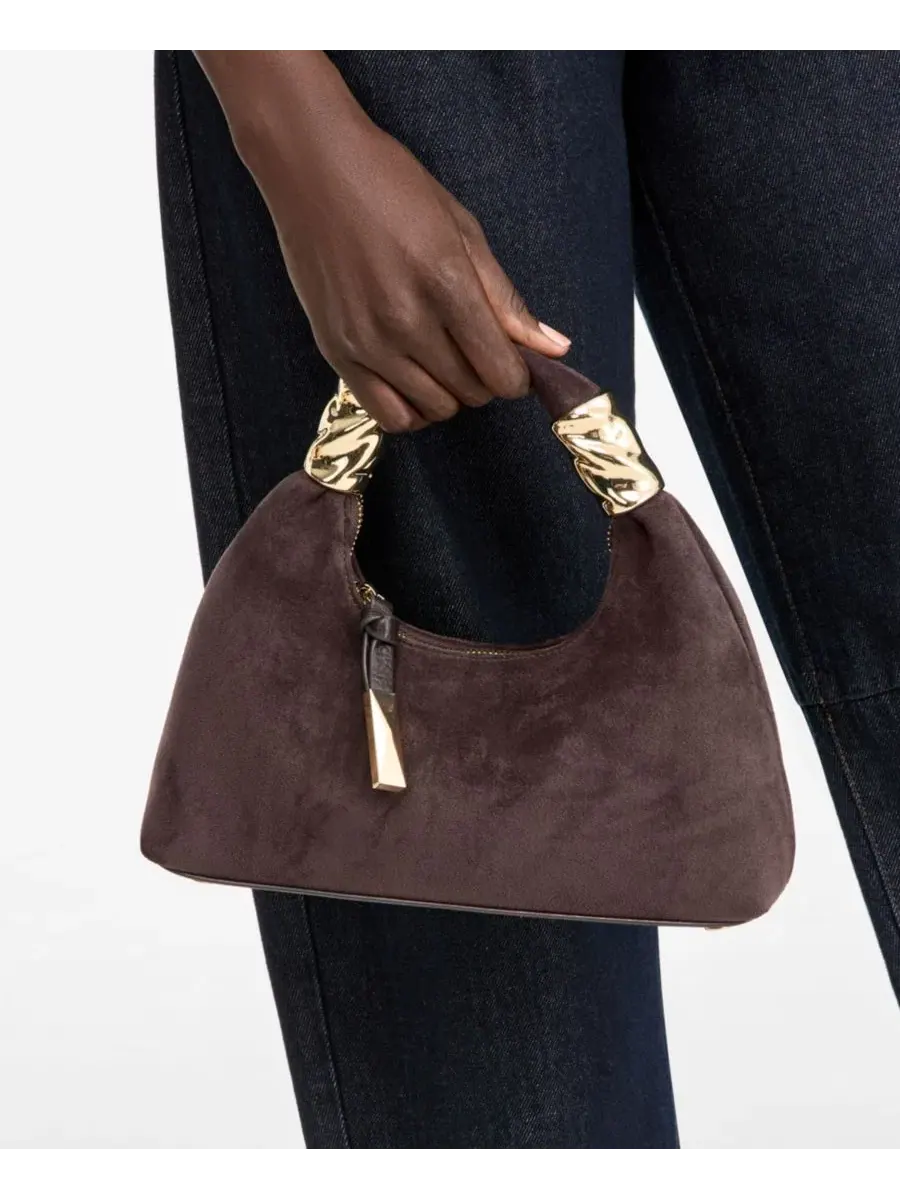 Мини-хобо из замши Nyrah Mini Suede Hobo I.N.C. International Concepts — изображение 2 из 7, сливовый